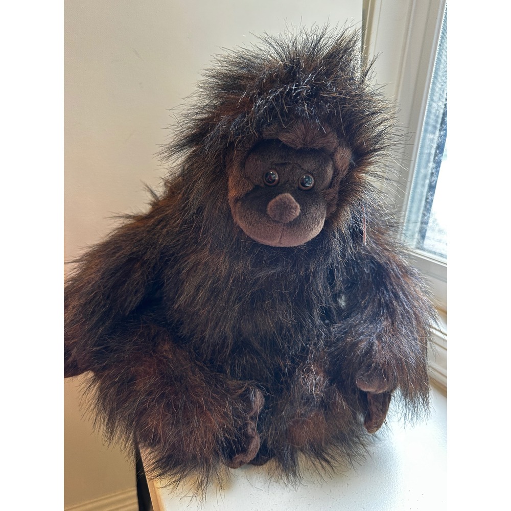 People Pals Orangutan Plush 16 Inch Jungle  Brown Shaggy gorilla monkey